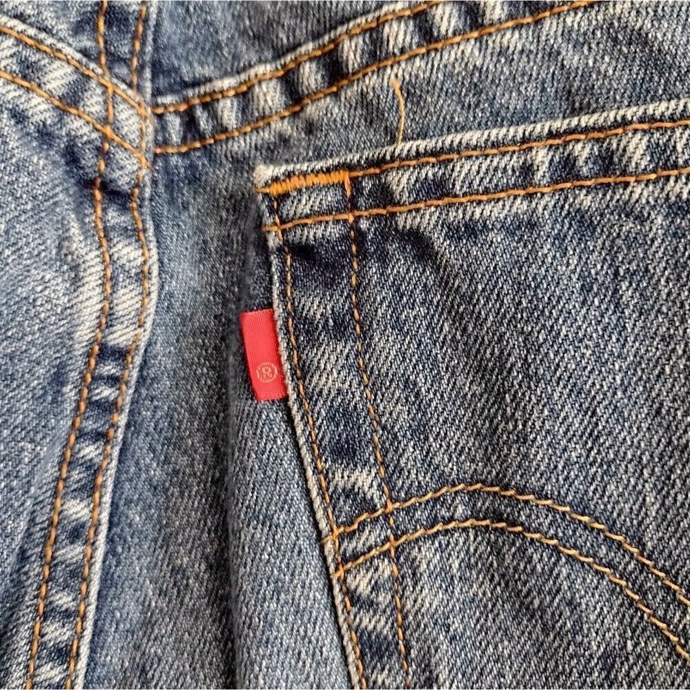 Vintage Levis 550 Classic Relaxed Tapered Denim Jeans Womens 12M - Picture 7 of 8